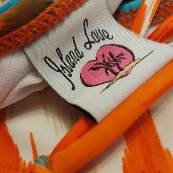 Orange and Blue Bikini Set - Picture 4 of 11